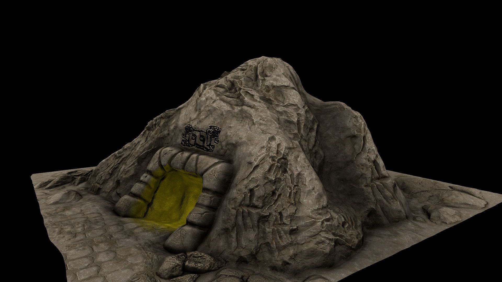 Cave Enterance 1 3D model_1