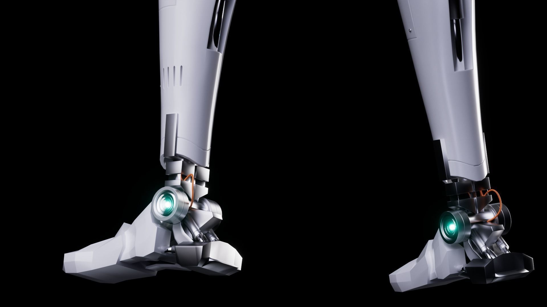 Robot Low-poly 3D model_12