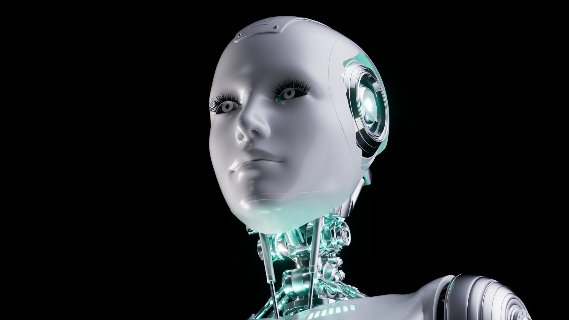 Robot Low-poly 3D model_16