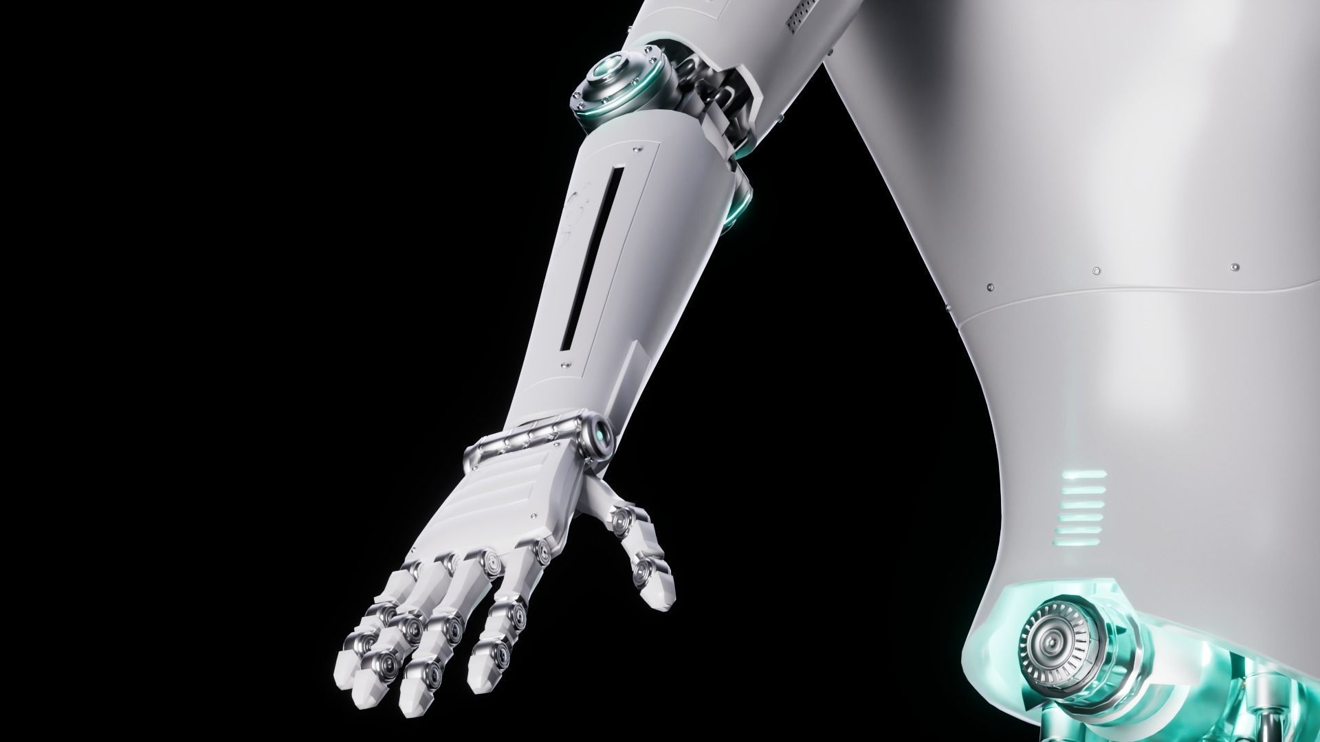 Robot Low-poly 3D model_14