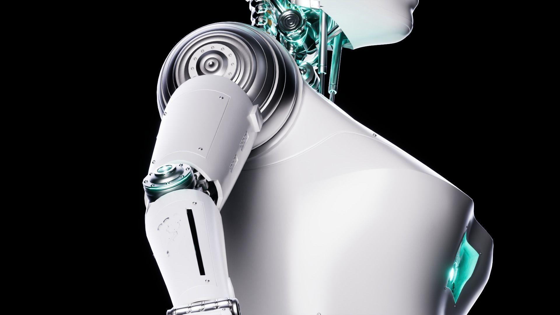 Robot Low-poly 3D model_15