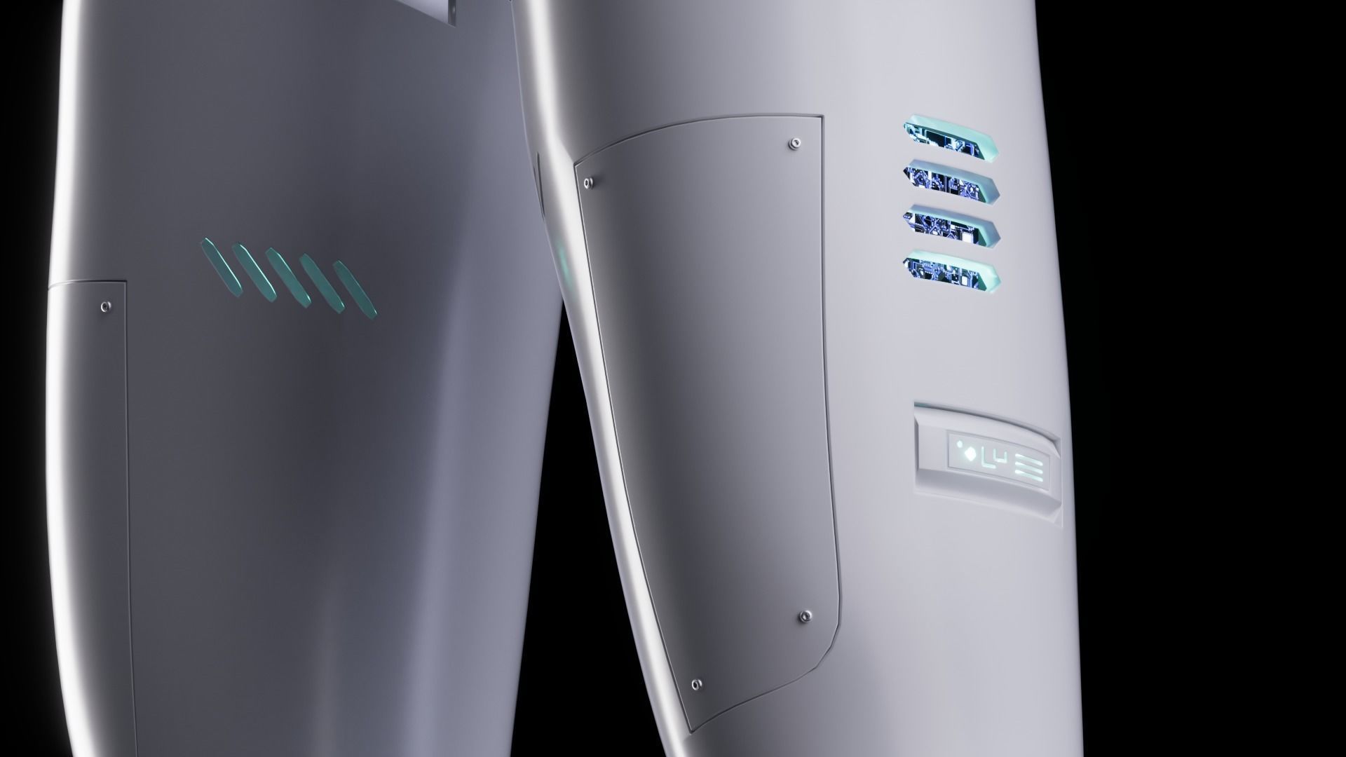 Robot Low-poly 3D model_10