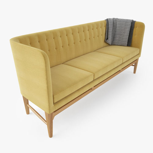 Mayor Sofa by Arne Jacobsen 3D model 7