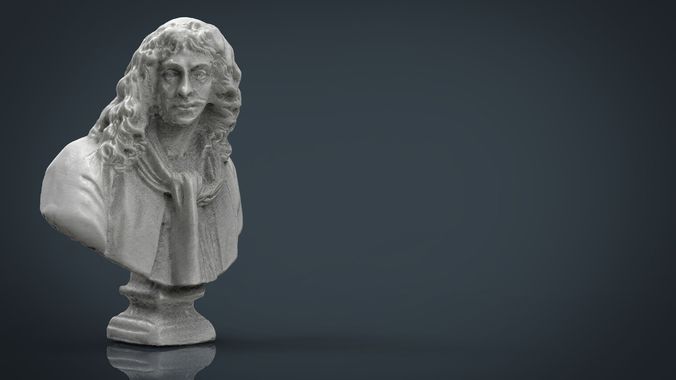 BUST of person Low-poly 3D model