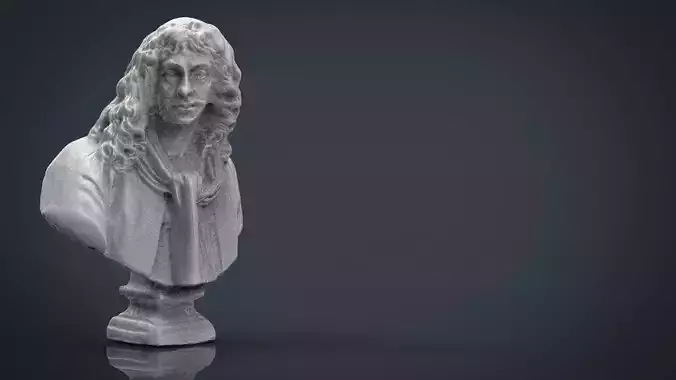 BUST of person Low-poly 3D model