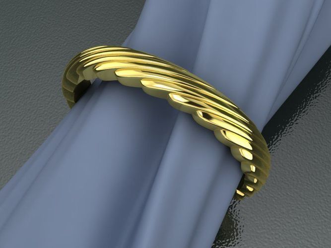 RING Wedding WAVE A 3D print model