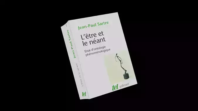 Being and Nothingness -Sartre Book 3D Model Free low-poly 3D model