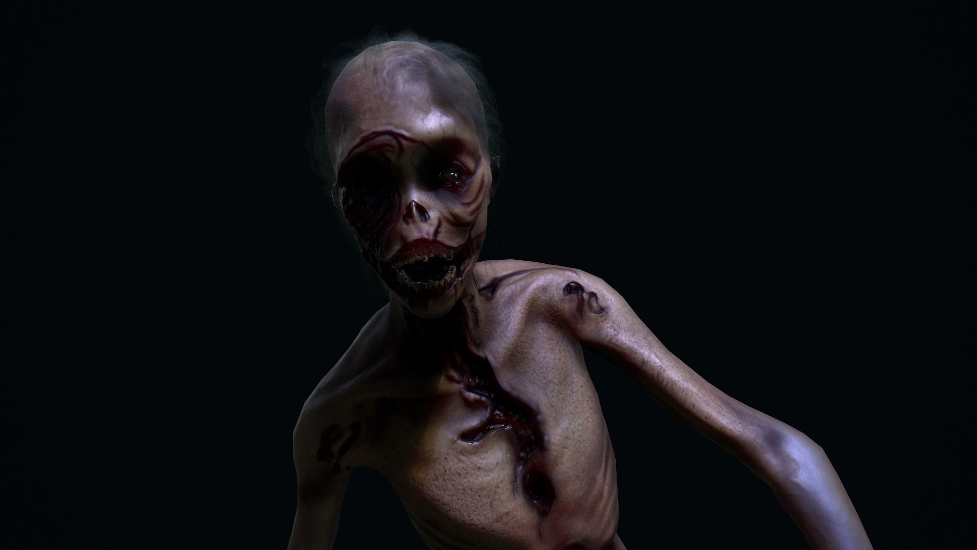 Zombie AAA quality GAME READY and CHEAP Low-poly 3D model_1
