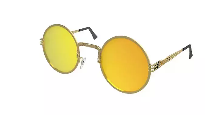 Sunglass gold rimmed sunglasses