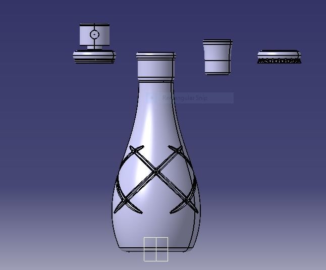 Decorative Bottle 3D print model_30