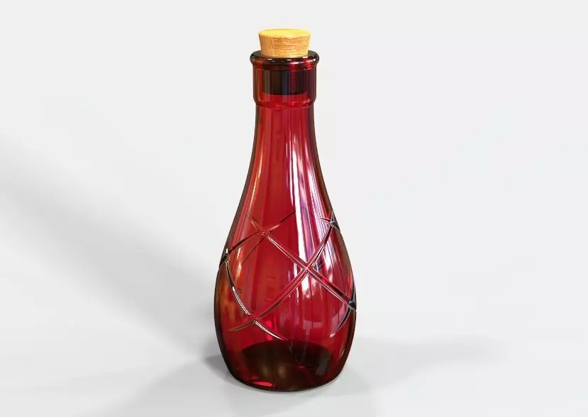 Decorative Bottle 3D print model_0