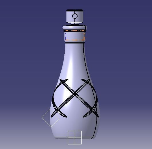 Decorative Bottle 3D print model_23