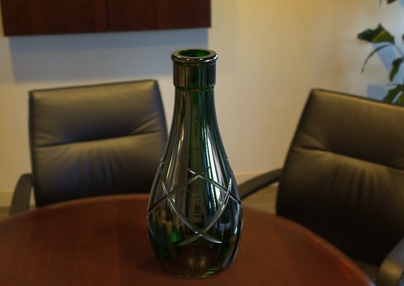 Decorative Bottle 3D print model_9