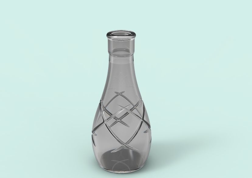 Decorative Bottle 3D print model_13