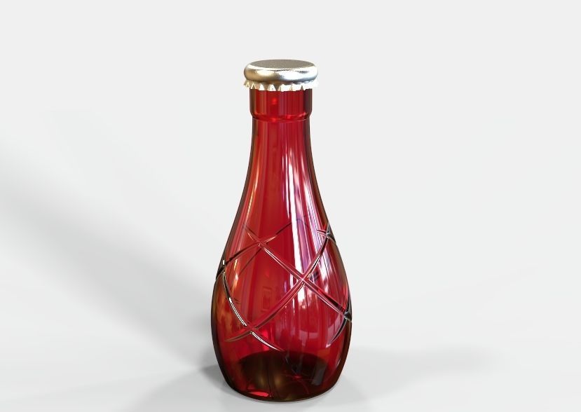 Decorative Bottle 3D print model_3