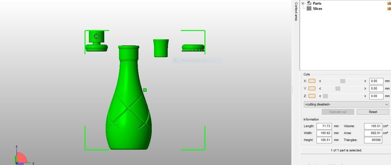 Decorative Bottle 3D print model_32