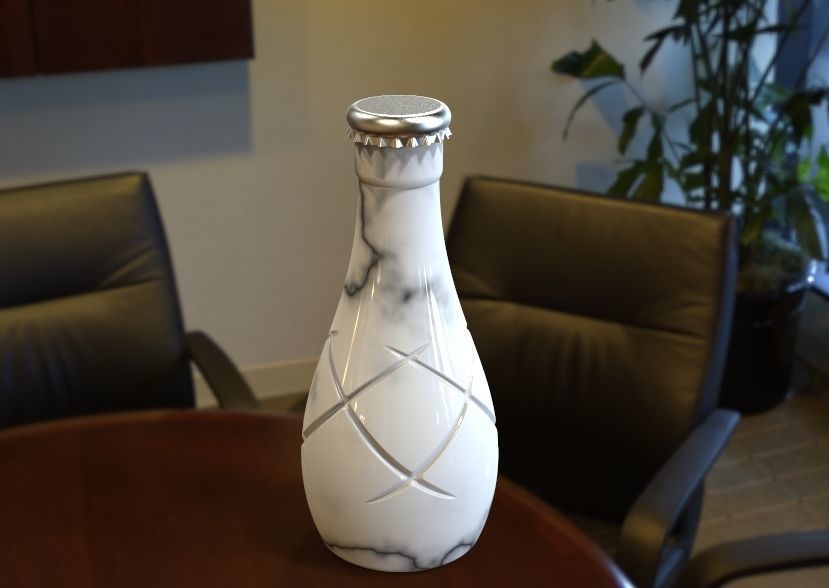 Decorative Bottle 3D print model_16