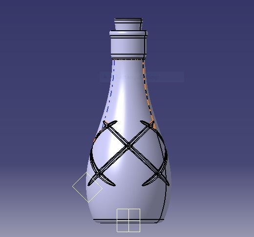 Decorative Bottle 3D print model_25