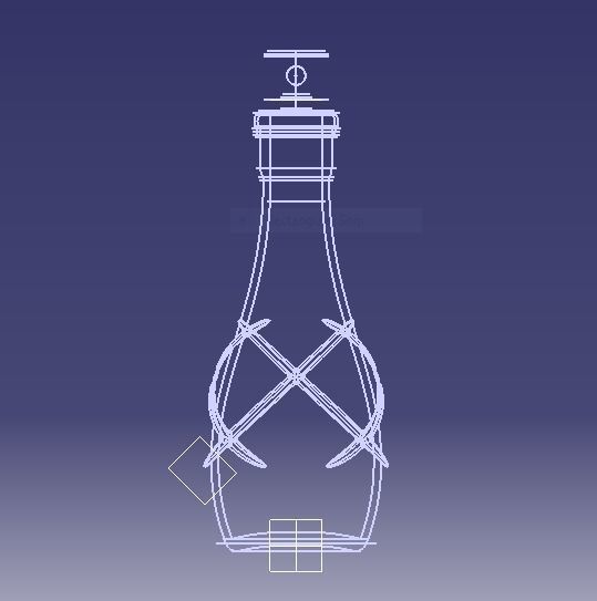 Decorative Bottle 3D print model_24