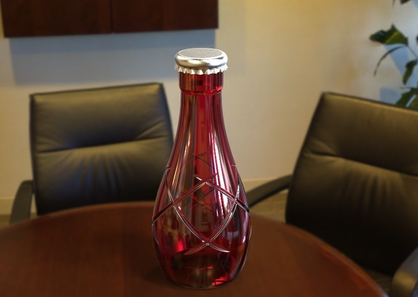 Decorative Bottle 3D print model_5