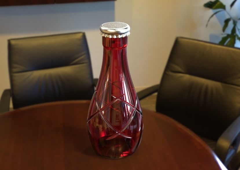 Decorative Bottle 3D print model_4