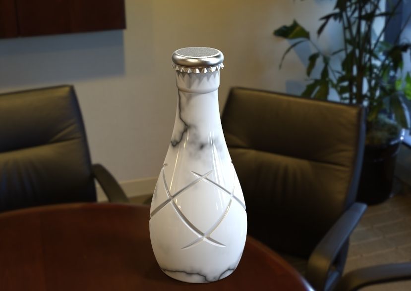 Decorative Bottle 3D print model_18
