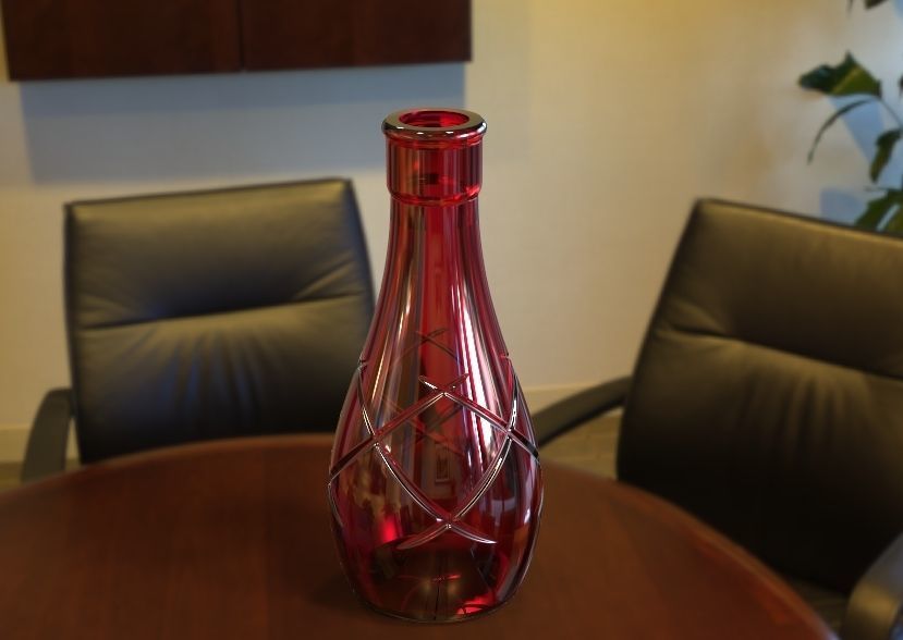 Decorative Bottle 3D print model_8