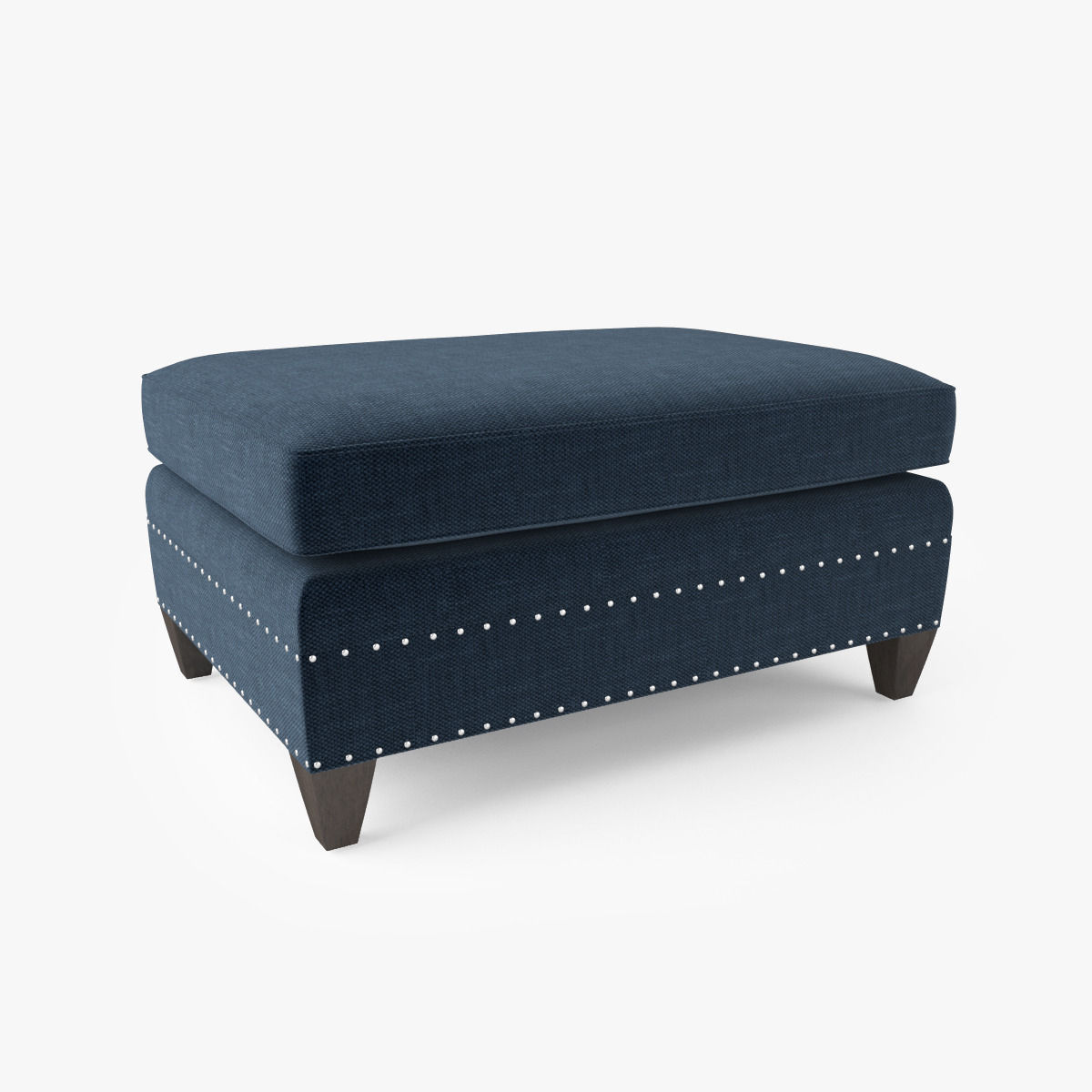 Crate and Barrel Durham Ottoman 3D model_1