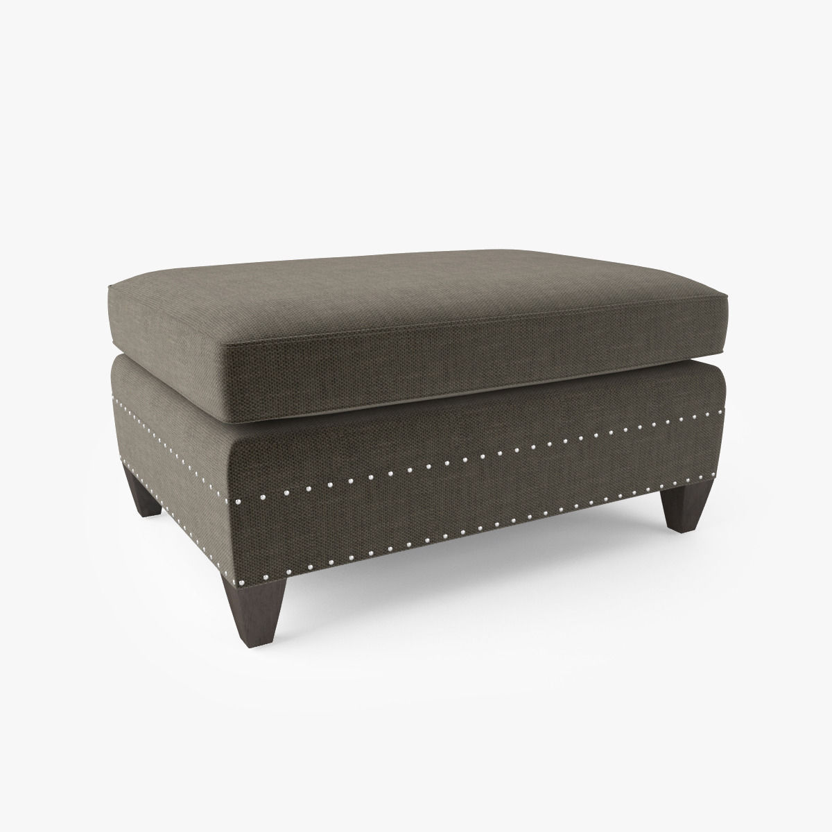 Crate and Barrel Durham Ottoman 3D model_2