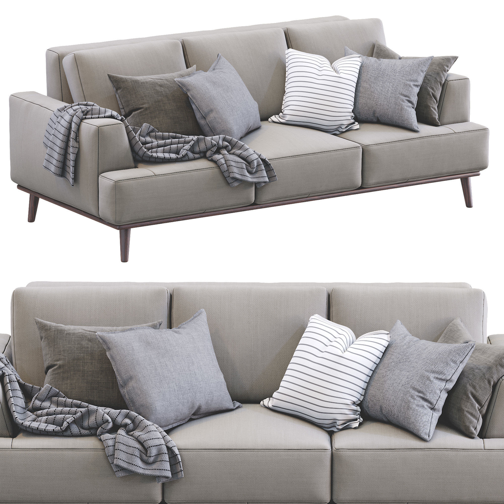 Modern Sofa 3D model_8