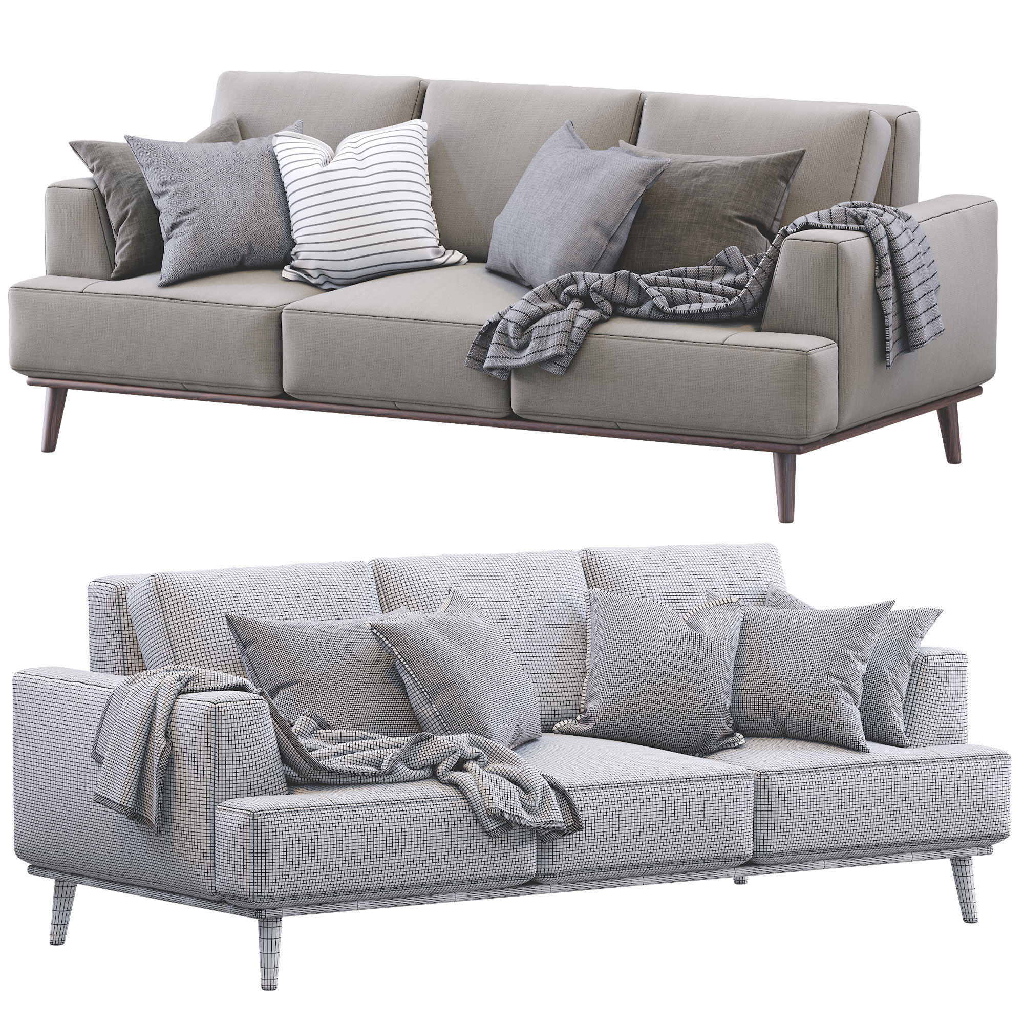Modern Sofa 3D model_9