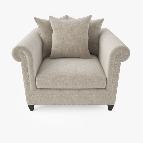 Crate and Barrel Durham Chair 3D model 6