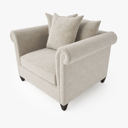 Crate and Barrel Durham Chair 3D model 3