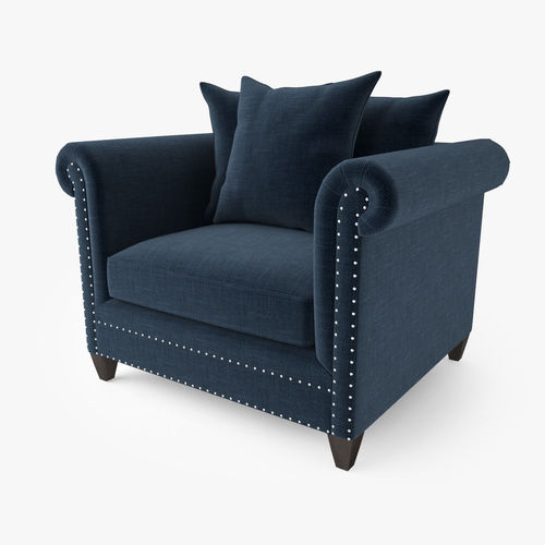 Crate and Barrel Durham Chair 3D model 2