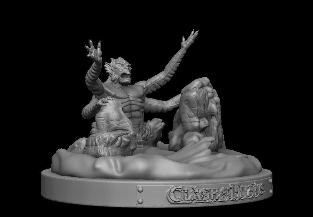 Kraken Clash of the Titans 3D print model_6