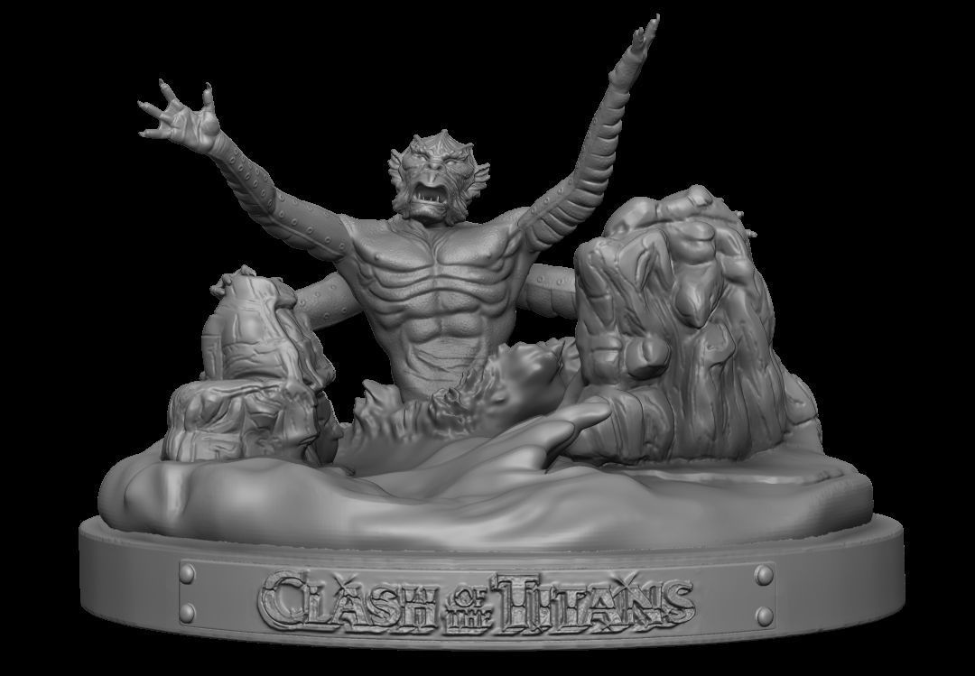 Kraken Clash of the Titans 3D print model_1