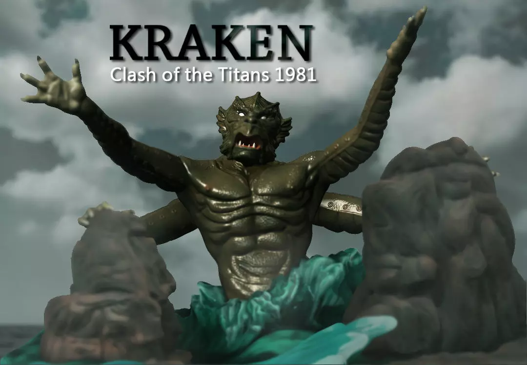 Kraken Clash of the Titans 3D print model_0