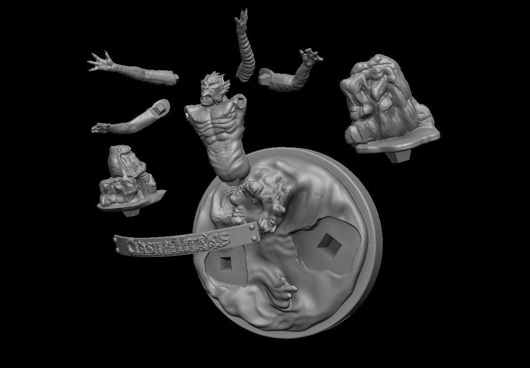 Kraken Clash of the Titans 3D print model_7