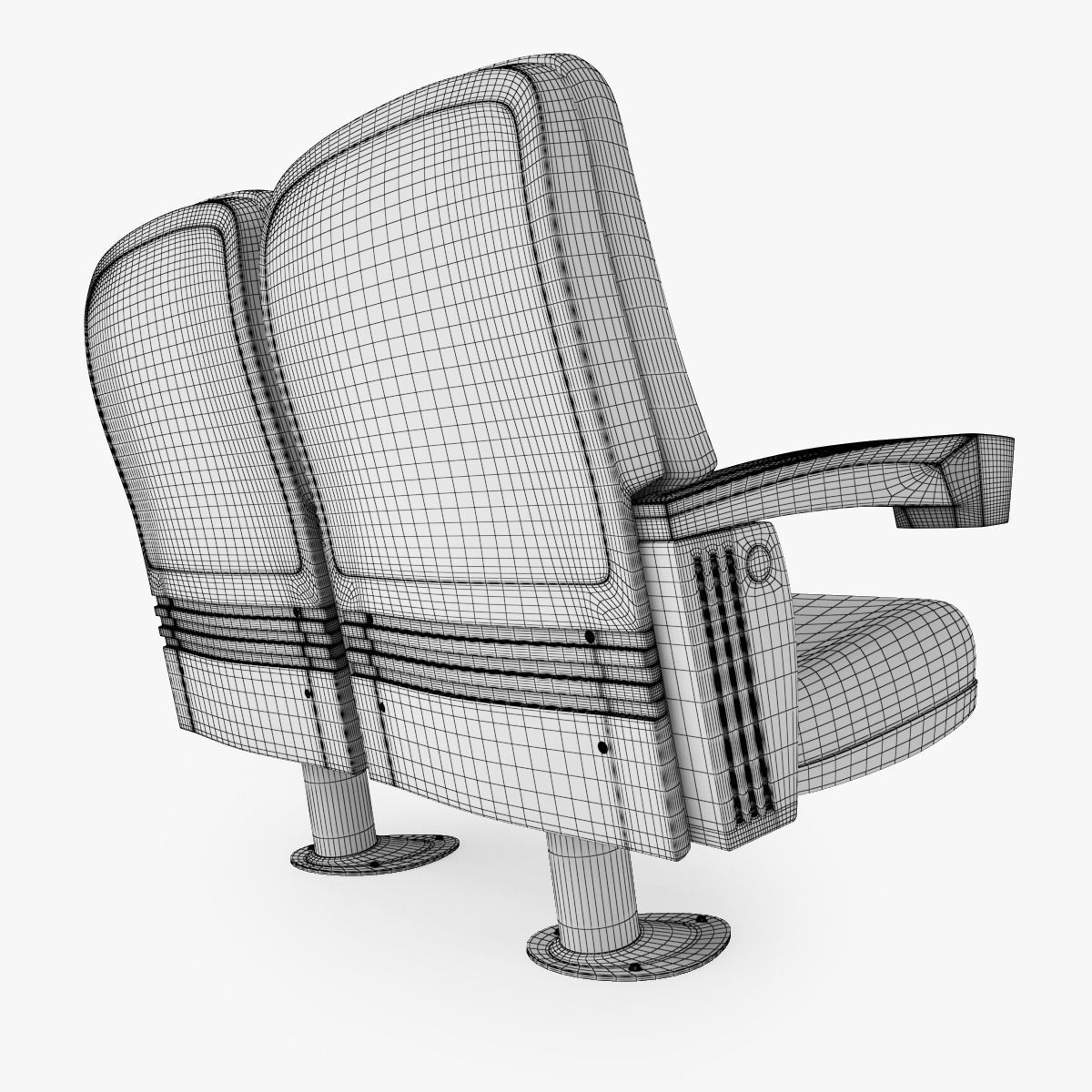 Cinema Chair 3D Model 3D model_13
