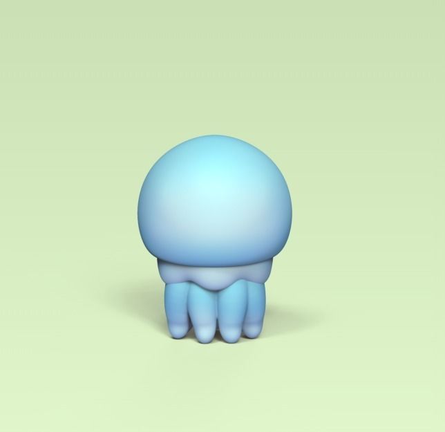 Cute Jellyfish 3D print model_2