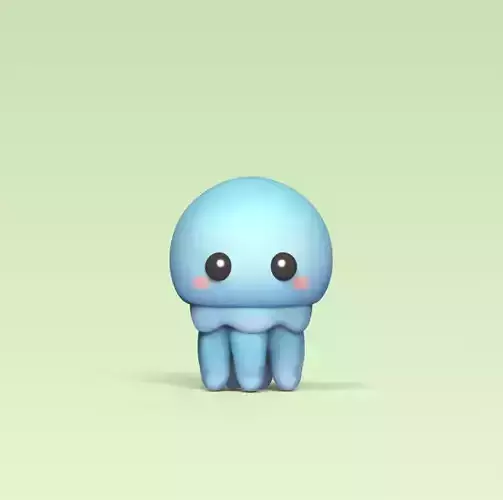 Cute Jellyfish 3D print model