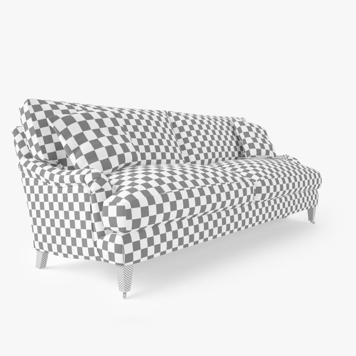 Crate and Barrel Essex Sofa with Casters 3D model_9