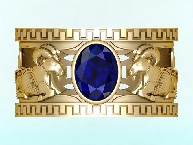 Goat ring  3D print model