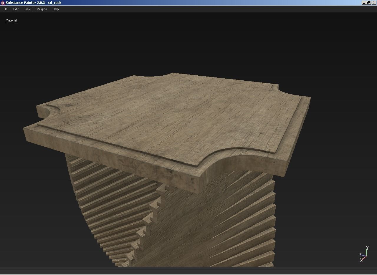 CD DVD Blu-ray disc rack 3D model_5