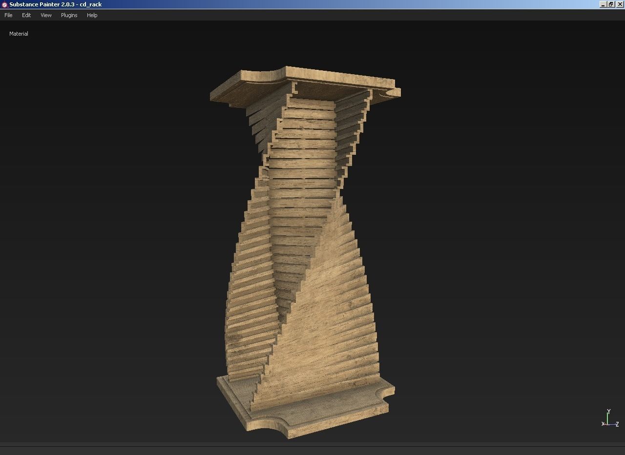 CD DVD Blu-ray disc rack 3D model_6