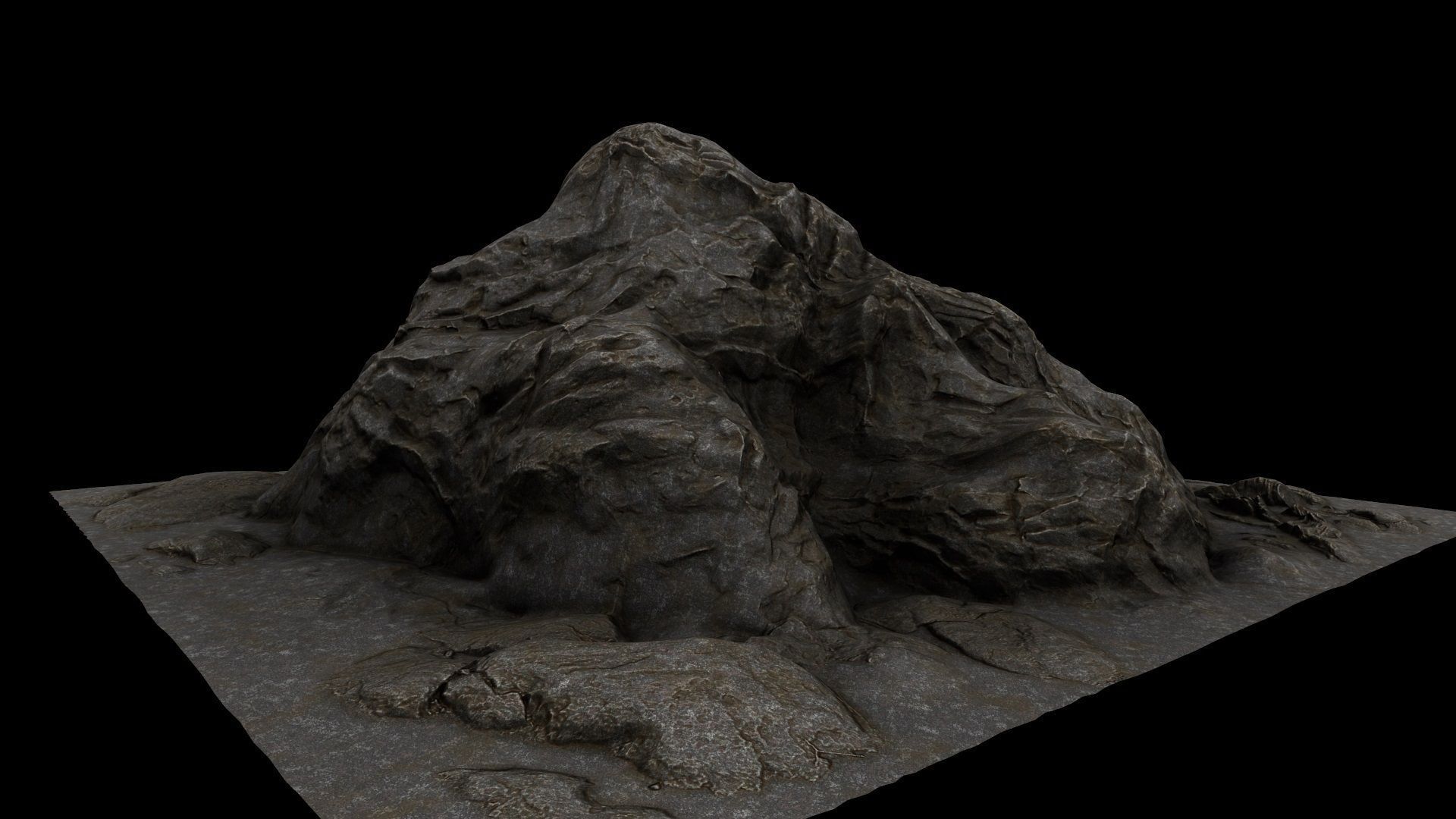 Cave Enterance 2 3D model_7