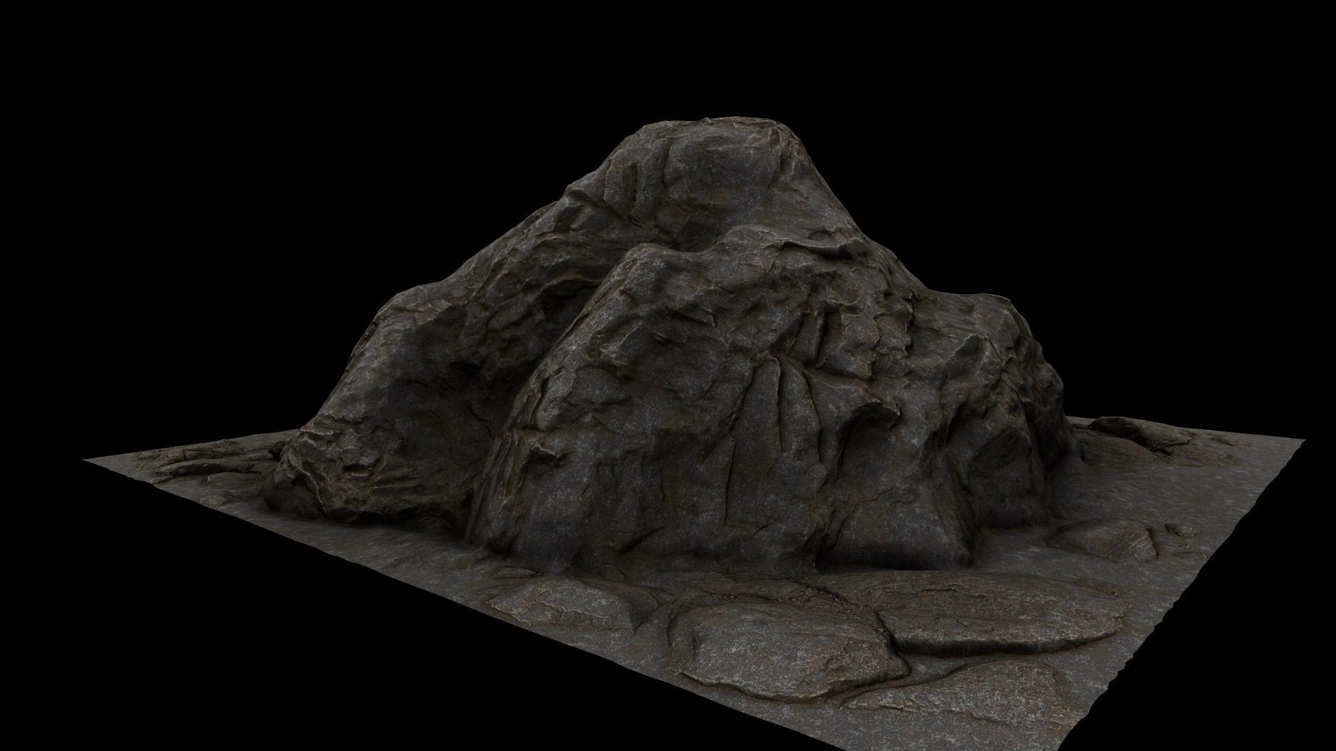 Cave Enterance 2 3D model_4