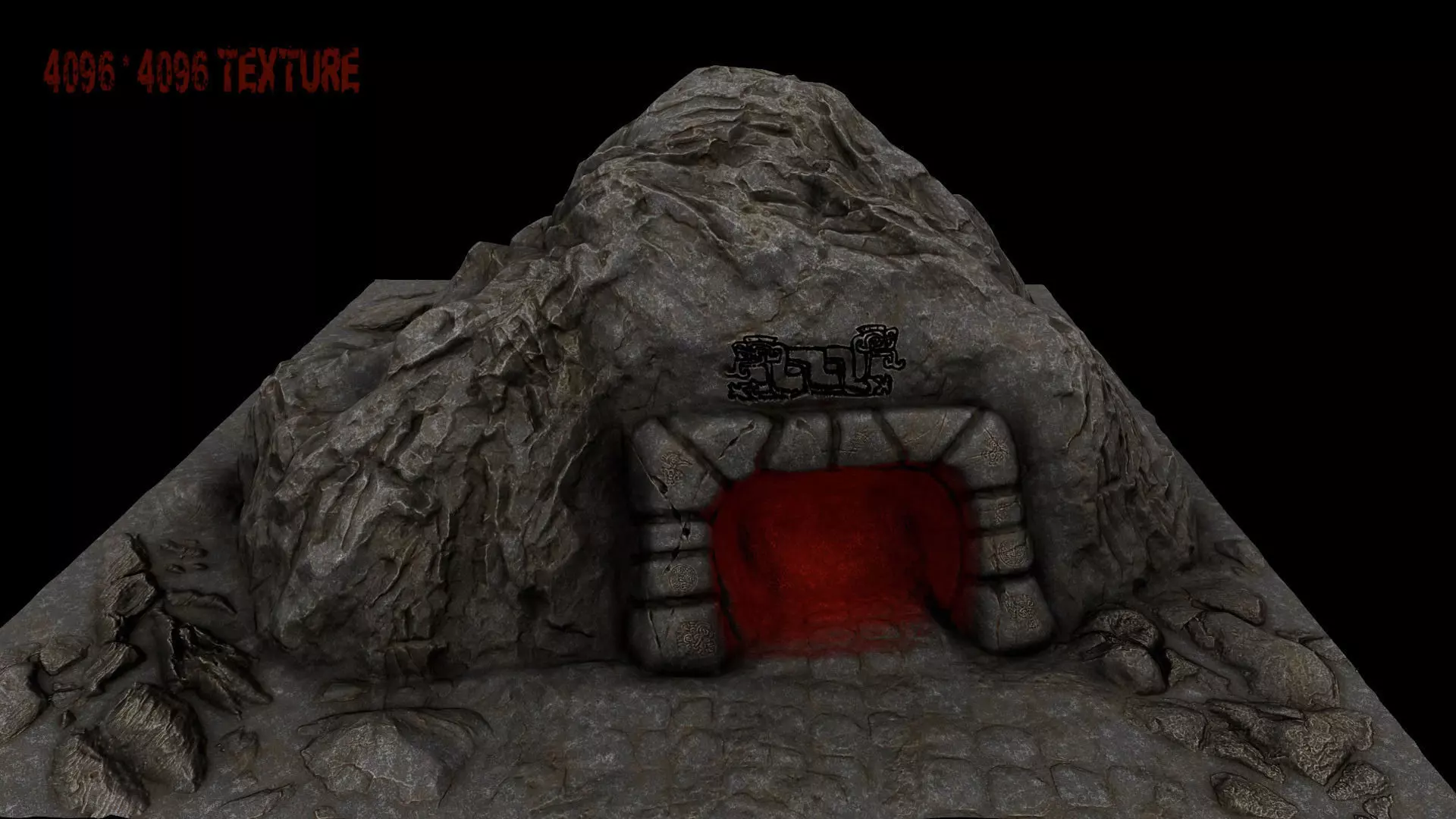 Cave Enterance 2 3D model_0