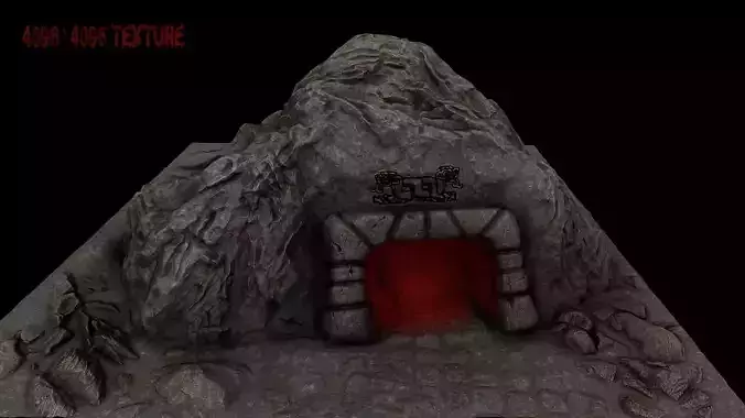 Cave Enterance 2 3D model