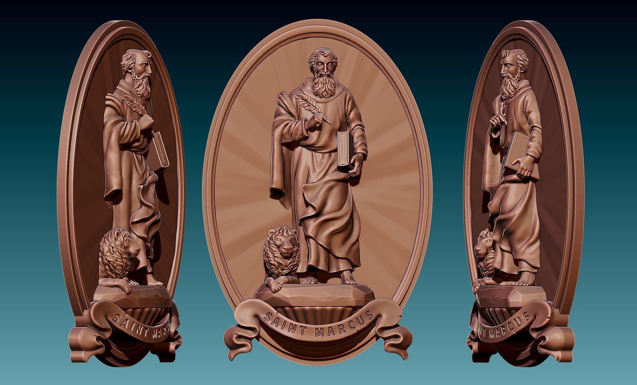Mark-Marcus-Marcos-Evangelist - CNC 3D print model_11